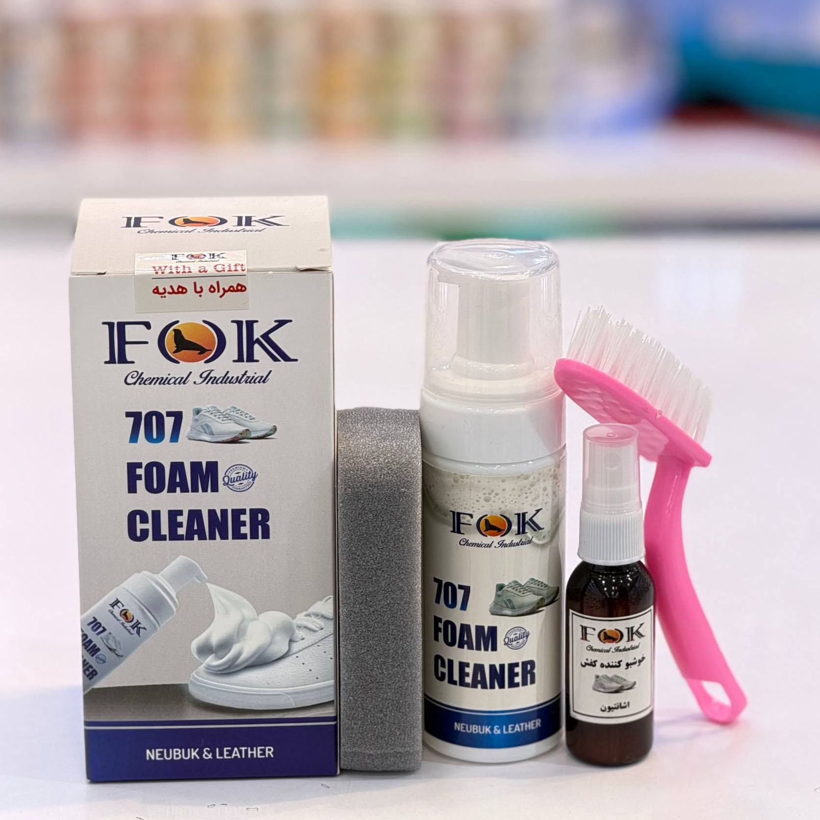 photo_2025-12-22_19-25-13 اسپری تمیز کننده کفش فک مدل 707 Fok 707 Foam Cleaner - تصویر 1