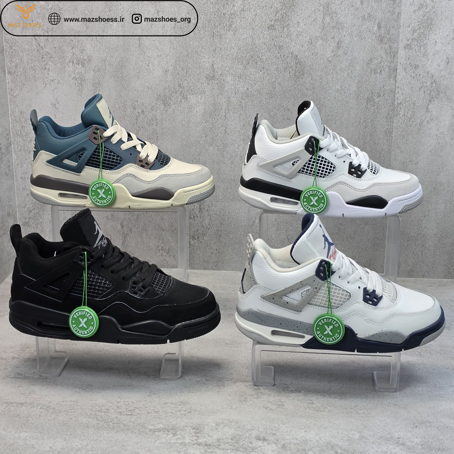 70 نایک ایر جردن 4 Nike Air Jordan 4 Retro Fear - تصویر 1