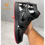 کفش مردانه و زنانه نایک ایر جردن ساقدار مشکی Nike Air Jordan1 - تصویر 2
