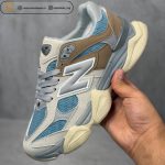 کفش مردانه نیوبالانس New Balance 9060 اقتصادی طوسی قهوه ای
