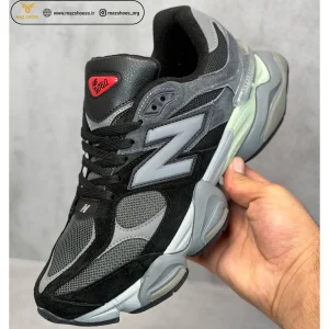 کفش مردانه نیوبالانس New Balance 9060 کیفیت مستر مشکی طوسی