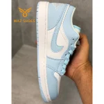 کفش مردانه و زنانه نایک ایر جردن وان سفید آبی Nike Air Jordan 1 - تصویر 2