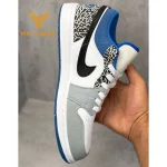 کفش مردانه و زنانه نایک ایر جردن وان طوسی آبیNike Air Jordan 1 - تصویر 2